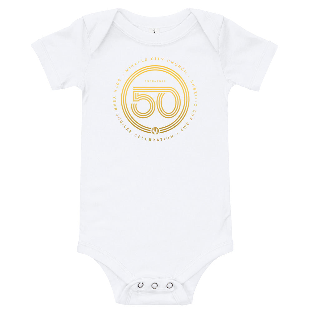 50th Year of Jubilee Onesies Miracle City Church